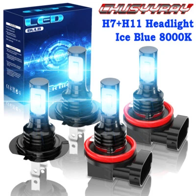 Kit de 4x bombillas LED azules para GMC Acadia 2007 2008 2009 2010 2011 2012 Foto 1 de 4