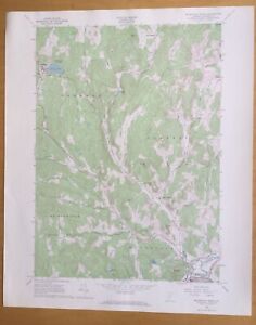 Woodstock North Vermont 1966 Vintage Lithograph Topographic Map - unused