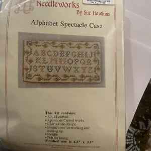 Needleworks By Sue Hawkins Alphabet Spectacle Case Kit - Picture 1 of 7