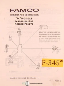 Famco PC 1048, Shear Install Parts and Service Manual - Bild 1 von 1