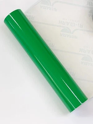 RITRAMA BUY 1 GET 1 FREE Bright Green Gloss Sticky Back Self Adhesive Vinyl Film Roll