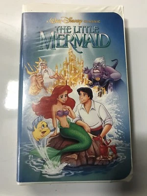 Walt Disney The Little Mermaid VHS Black Diamond Classic Discontinued Art Cover - Image 1 of 4