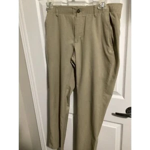 Under Armour Pants Men Size 34x32 The Showdown Tan Golf Stretch Performance - Picture 1 of 2