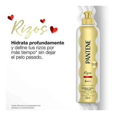 2 X PANTENE PRO V RIZOS DEFINIDO CREMA /CURLY HAIR CREAM 300ML TAMAÑO GRANDE - Image 1 of 4