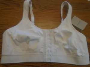 Amoena 42576 white size 42A Ester Recovery Care front close bra NWT - Picture 1 of 7