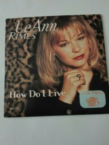 "LEANN RIMES - HOW DO I LIVE" ORIG. CD SINGLE (PROMO) CARDSLEEVE; SEHR GUT