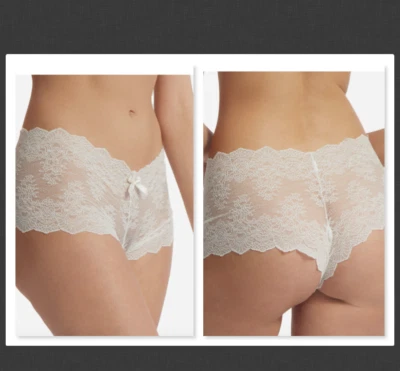 NEW Hanky Panky Open Gusset Panties  Color  Ivory Size S - Image 1 of 4