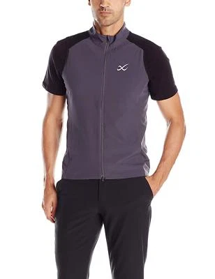 NEW CW-X Men's Endurance Run Vest, Grey, Large Athletic Full Zip 280703 Reflecti - Image 1 of 4