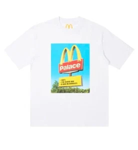EXTRA LARGE - Palace x McDonalds Sign Tee White Brand New Free shipped Aus Wide - Picture 1 of 1