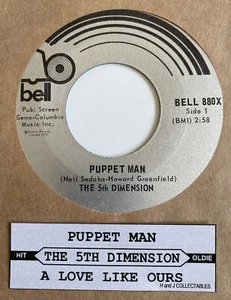 5th Dimension 45 Puppet Man / A Love Like Ours NEW reissue unplayed - Picture 1 of 3