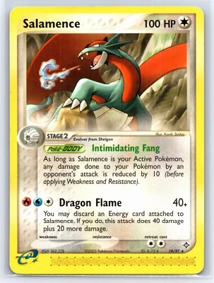 2003 Pokemon TCG EX Dragon Salamence Regular Rare - 19/97 - LP - Image 1 of 2