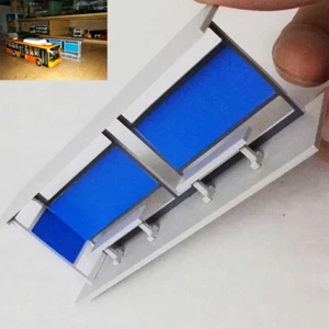 1/87 HO Scale DIY Plastic Bus Station Model Trains Railroads Parts Buildings - Picture 1 of 4