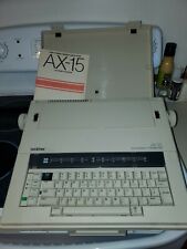 Brother AX-15 Electronic Portable Typewriter W/ Cover TESTED Works Great