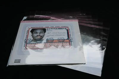 200 Japan LP Schutzhüllen mit Verschluss 325x315 mm, 12", hochtransparent - Immagine 1 di 3