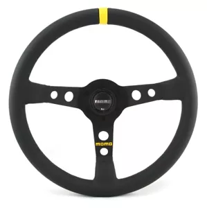 Momo Leder Sportlenkrad Modell MOD. 07 350mm schwarz black steering wheel volant - Bild 1 von 5