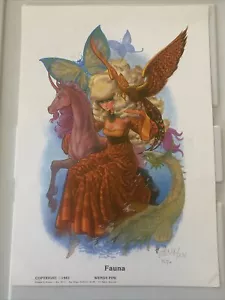 Flora print By Wendy Pini Signed #967 - Picture 1 of 5