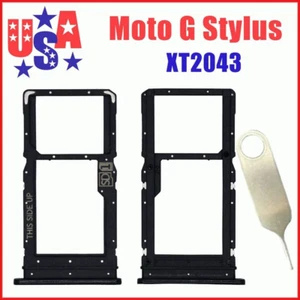Free PIN SIM SD Card Tray Holder Slot For Motorola Moto G Stylus 2020 XT2043 - Photo 1 sur 3