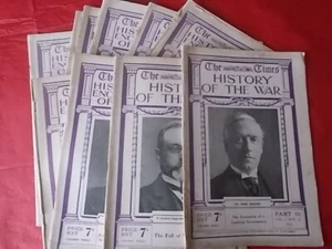 ANTIQUE WW1 MAGAZINES TIMES HISTORY AND ENCYCLOPAEDIA OF THE WAR - JOB LOT OF 10 - Imagen 1 de 6