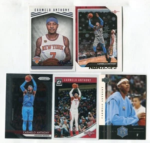 Lotto di 5 carte basket Carmelo Anthony PEPITE KNICKS THUNDER (LOTTO 19) - Foto 1 di 1