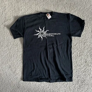 Camiseta Rara De Colección BLACKSUN FESTIVAL II 2006 Talla M Gótica Industrial NUEVA Sin Usar - Imagen 1 de 5