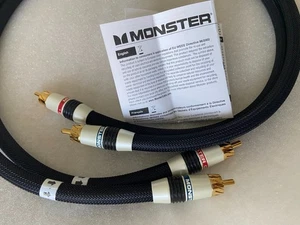 0.75m Monster cable M Series M1000 MKII stereo audio RCA interconnect cable - Picture 1 of 4