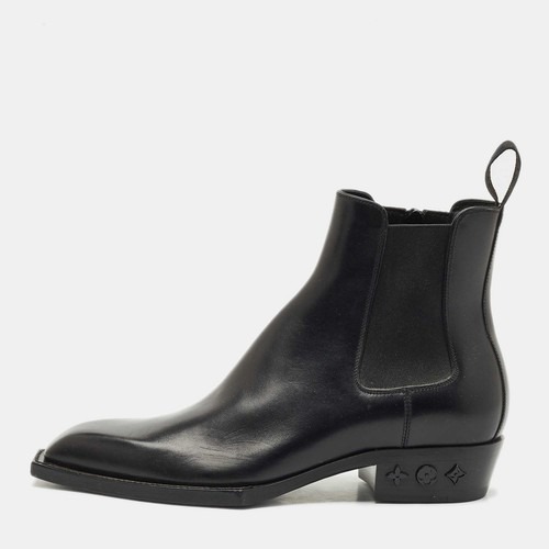 LOUIS VUITTON（LV） Stivaletti Chelsea Louis Vuitton in pelle nera taglia 41