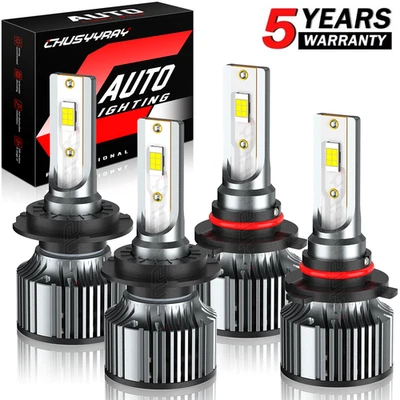 Combo faros LED bombillas de haz alto bajo para BMW 540i 1997 1998 1999 2000 6000K Foto 1 de 4