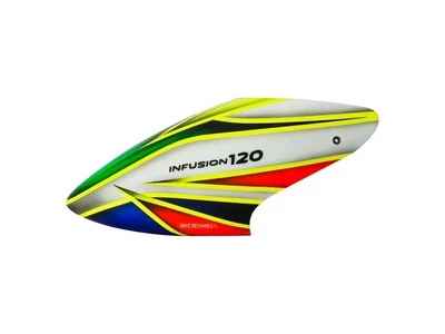 Airbrush Fibreglass White Toxic Canopy - Blade Infusion 120 : MH-I120080WT - Image 1 of 3