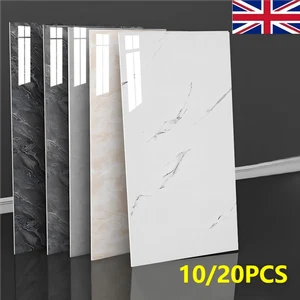 20Packs Self-Adhesive Marble Tiles Sticker Stick Wall Floor Kitchen Bathroom ,UK - Picture 1 of 21