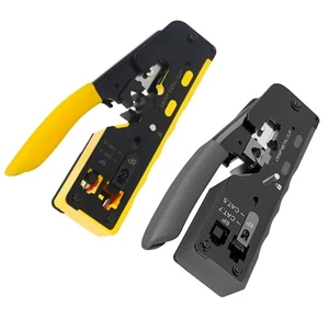 RJ45 Cat7 Cat6 Cat5 Network Cable Crimper Crimping Plier Stripper Cutter Kit - Picture 1 of 16