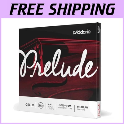 D'Addario Prelude Cello Strings 4/4 Medium Tension Set - Image 1 of 4