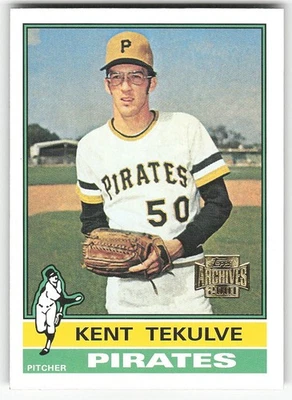 2001 Topps Archives #76 Kent Tekulve BASEBALL Pittsburgh Pirates - Image 1 of 2