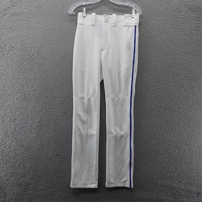 Mizuno Performance Plus Padded Baseball Pants Youth XL 28-30 White Blue Stripe - Image 1 of 4