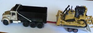 1/64 2019 Mack Granite Dump Truck and trailer with Cat D6R XL Track Type Tractor