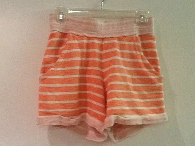 Pantalones Cortos Informales Para Mujer Juniors Naranja Coral Rayas Por Mossimo Supply Co XS Foto 1 de 3