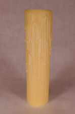 NEW 6" Gold PolyBeesWax Chandelier Standard Lamp Candle Cover with DRIPS CC913G