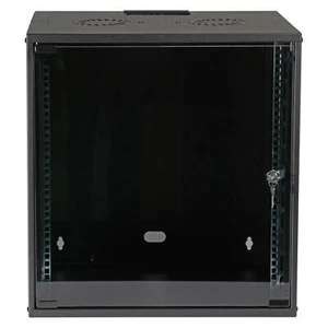 Boîtier mural 19 pouces armoire réseau rack non monté 12U profondeur 600 mm noir - Photo 1/12