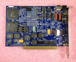 RHETOREX INC DUET RDSP-M6A 2 PORT ANALOG ISA VOICEMAIL CARD 1A9USA-75391-VM-E - Picture 1 of 4