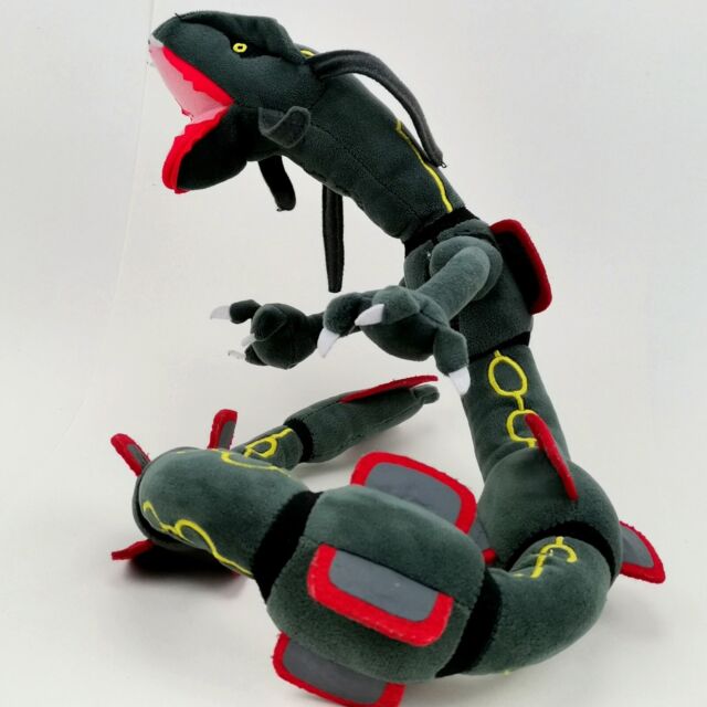 Pokemon Shiny Rayquaza Plush Toy Black Mega Dragon Soft Stuffed Animal  Cartoon Figures Doll 30.7