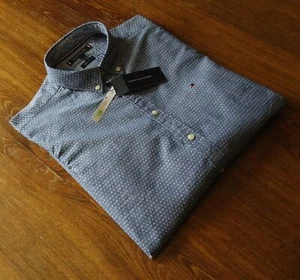 Tommy Hilfiger talla M regular fit para hombre camisas informales azul NUEVO - Imagen 1 de 13