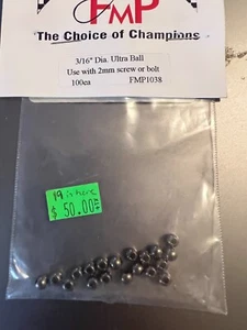 3/16" Durchmesser Ultra Kugeln (Verwendung mit 3mm Schraube oder Bolzen). 19 Stück FMP1038 - Bild 1 von 1