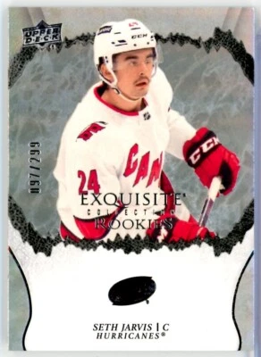2021-22 Exquisite Collection Rookies #R35 Seth Jarvis RC /299 - HURRICANES - Image 1 of 2