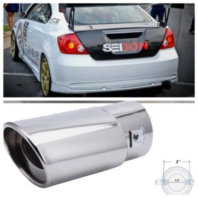 For 2005-2016 Scion TC  Car Exhaust Pipe Tip Rear Tail Throat Muffler Steel - Изображение 1 из 4