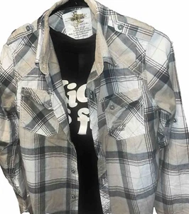 Epic Threads Jungen Shirt extra groß kariert Ärmel Knopfleiste/Jordan Shirt - Bild 1 von 2