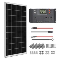 100W Solar Panel Starter Kit 12V Battery Charger with Controller RV Camper Boat
