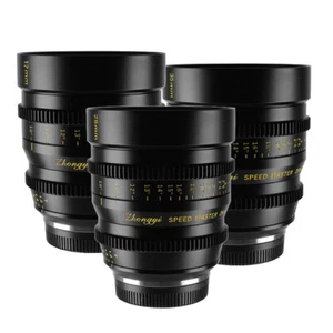 Zhongyi Cine Lens 17mm 25mm 35mm T1.0 for Micro 4/3 BMPCC MFT G3 GH3 GH4 OM-D - Picture 1 of 7