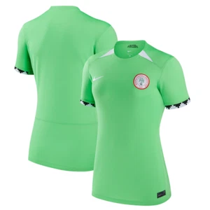 NIKE WOMENS SLIM FIT NIGERIA 2023 NATIONAL TEAM REPLICA JERSEY HOME MEDIUM - Picture 1 of 2