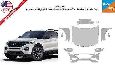 Kit completo de precorte de película de protección de pintura delantera PPF para Ford Explorer ST 2020-2024 Foto 1 de 4