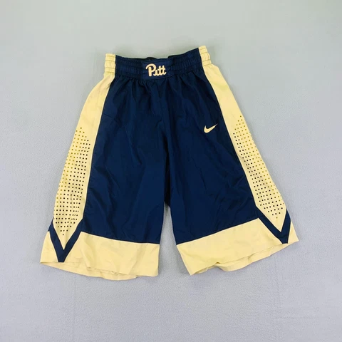 Nike Pitt Panthers Shorts Mens 34 Blue Length +2 Team Issue Pro Cut Basketball Cover