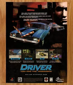 Driver Wheelman Action Racing GT - Video Game Print Ad Poster Promo Art 1999 - Picture 1 of 3